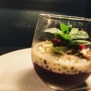 Wild Black Rice And Mung Bean Panna Cotta